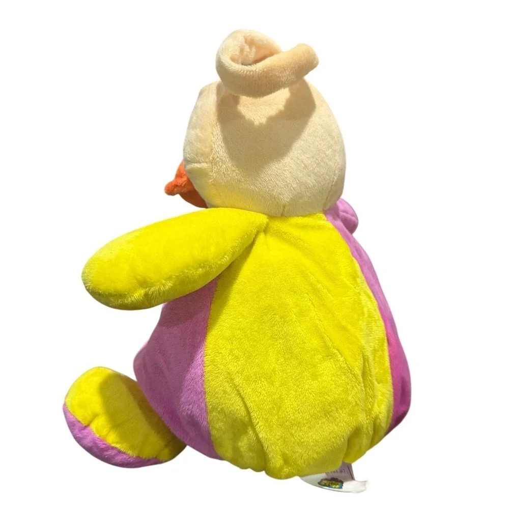 Yellow Duckies Plush Duck Rattle Lovey Baby‎ Security Blanket Pink Yellow Toy